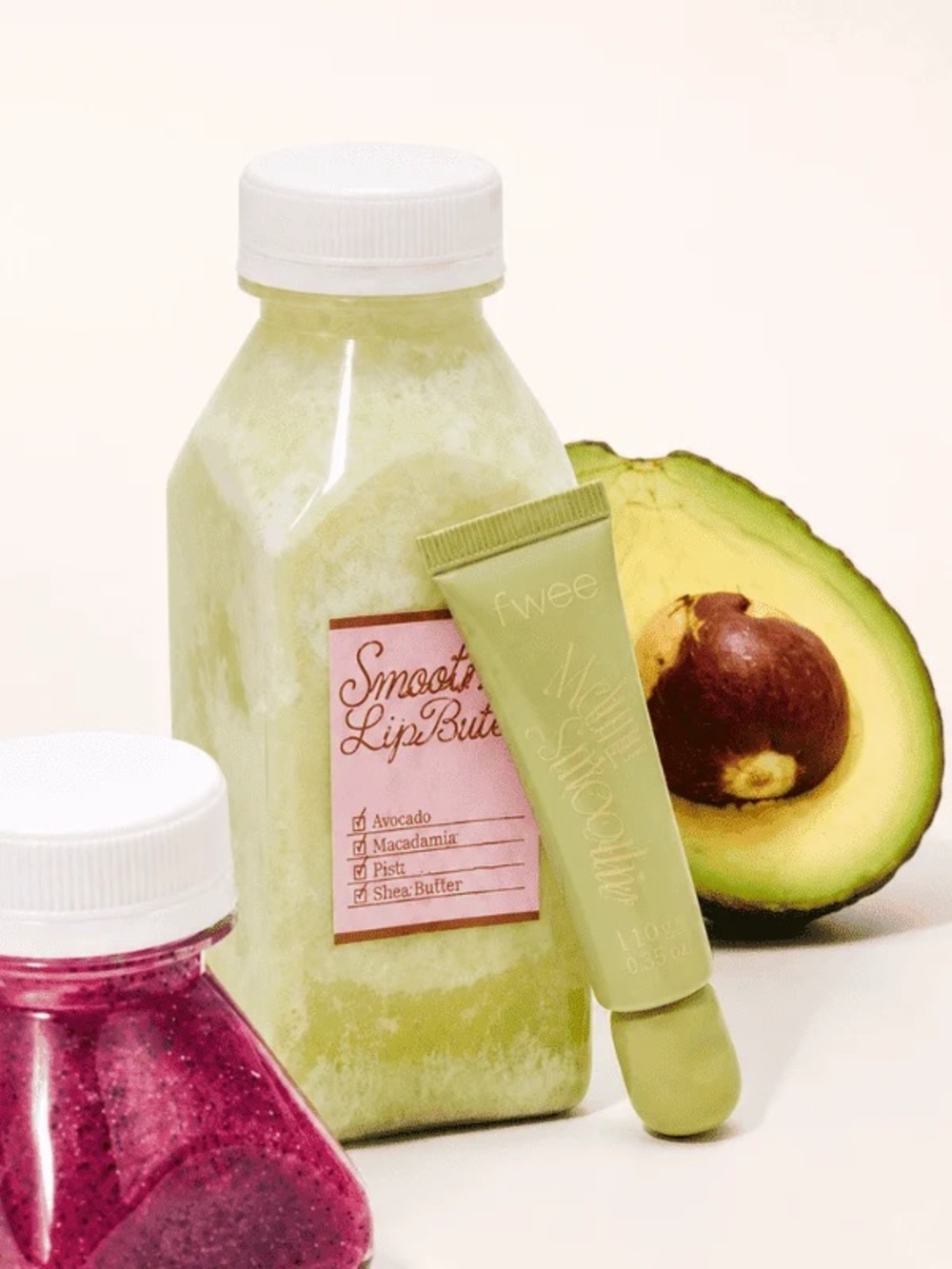 Fwee Melting Smoothie Lip Balm SPF 20+++ Avocado Coconut Clear (BNIB)